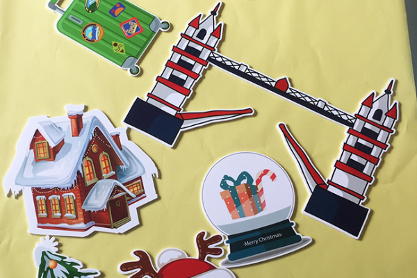 广告雕刻机加工的异形切割样品